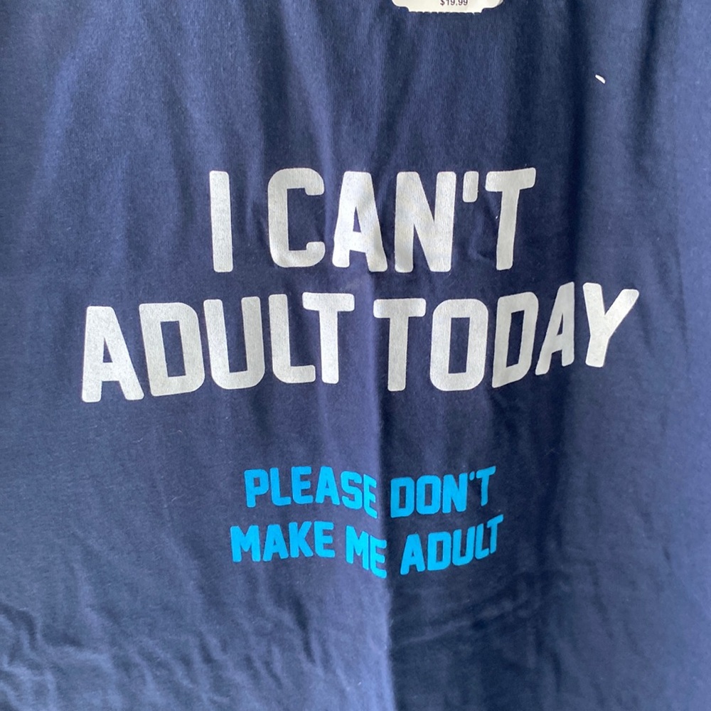 I can’t adult today. Please don’t make me adult. T-shirt